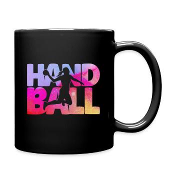 Indoor Sports Handball Player Handball Club Handball - Full Colour Mug - black - Right