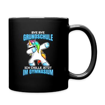 Grundschule Abschluss Schule Grundschulabschluss - Tasse einfarbig - Schwarz - Rechts
