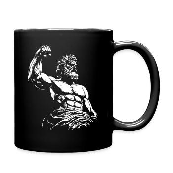 Combattez pour la liberté et les dieux grecs - Mug uni - noir - Droite