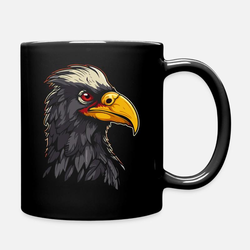 Raubvogel - Tasse einfarbig - Schwarz
