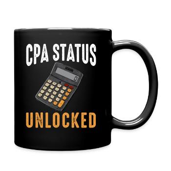 Passé l’examen CPA pour comptable agréé drôle - Mug uni - noir - Droite