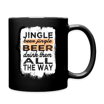 beard gang awkward humor drunk santa dinosaur fan - Tasse einfarbig - Schwarz - Rechts