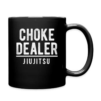 Choke Dealer Jiujitsu Karate Boxen Muay Thai - Tasse einfarbig - Schwarz - Rechts