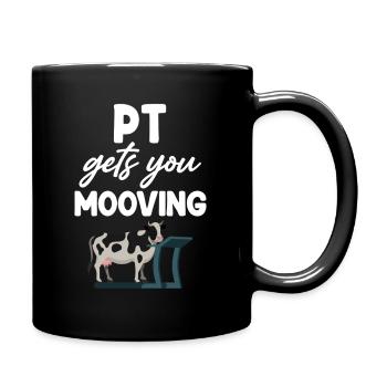 pt makes you mooving funnier - Full Colour Mug - black - Right