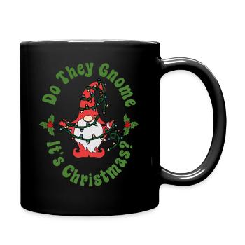 Tun sie Gnom, es ist Weihnachten - Tasse einfarbig - Schwarz - Rechts