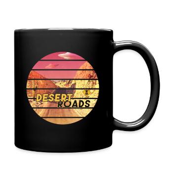 Desert Roads - Tasse einfarbig - Schwarz - Rechts