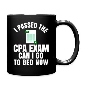 Passé l’examen CPA pour comptable agréé drôle - Mug uni - noir - Droite