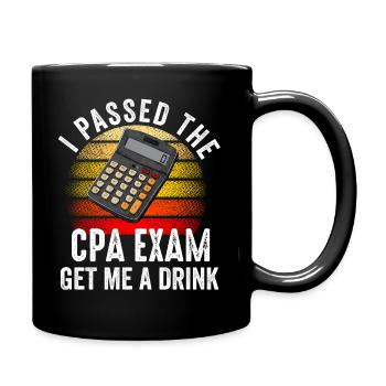 Passé l’examen CPA pour comptable agréé drôle - Mug uni - noir - Droite