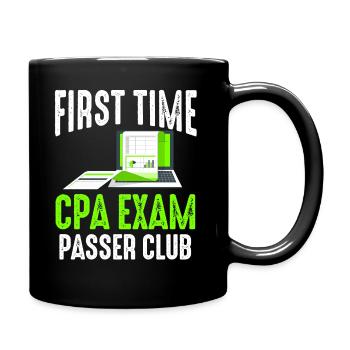 Passé l’examen CPA pour comptable agréé drôle - Mug uni - noir - Droite