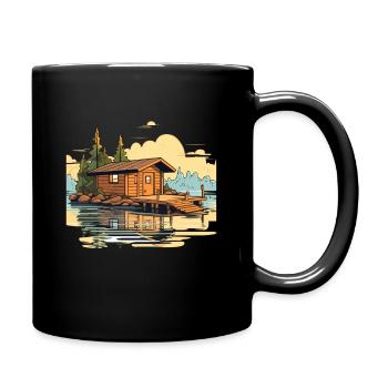 Gift for sauna fans sauna lovers with humor - Full Colour Mug - black - Right
