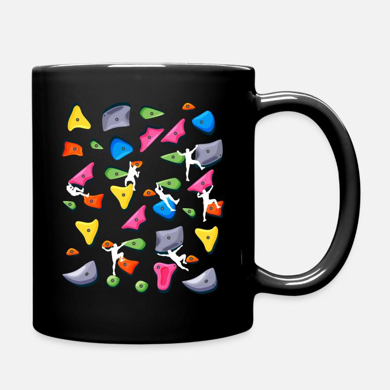 Climbing - Bouldering Boulder - Full Colour Mug - black