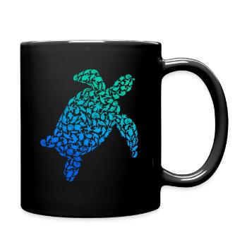 Sea Turtle Sea Turtle Turtle - Full Colour Mug - black - Right