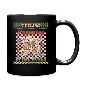 Christmas In The Bones - Holidays Ugly Christmas - Full Colour Mug - black - Right