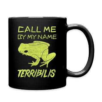Pfeilgiftfrosch Phyllobates terribilis #3038 - Tasse einfarbig - Schwarz - Rechts