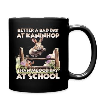 HappyHop training and joy for kaninhop fans - Full Colour Mug - black - Right