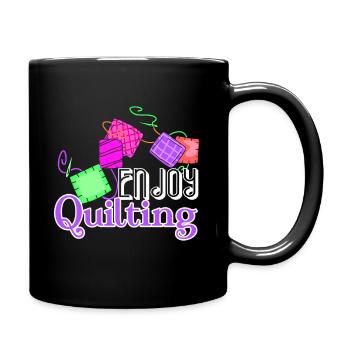 Quilting Enjoy Quilting - Full Colour Mug - black - Right