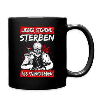 Better to die standing than to live kneeling Rocker Bik - Full Colour Mug - black - Right