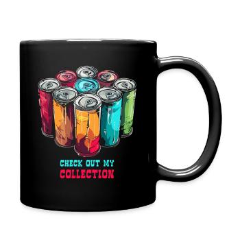 Collecte d’énergie de canettes de soda Boissons caféinées - Mug uni - noir - Droite