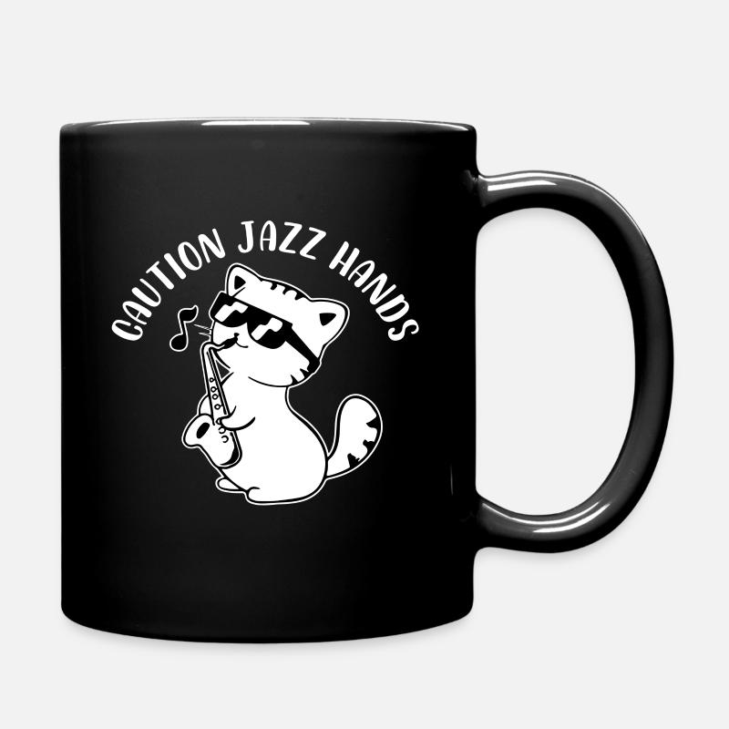attention jazz mains Design pour un passionné de jazz - Mug uni - noir