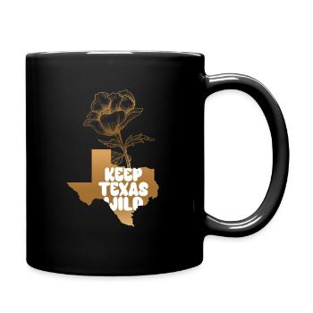 Wildflower Fields Wildflowers Bluebonnet Texas - Full Colour Mug - black - Right