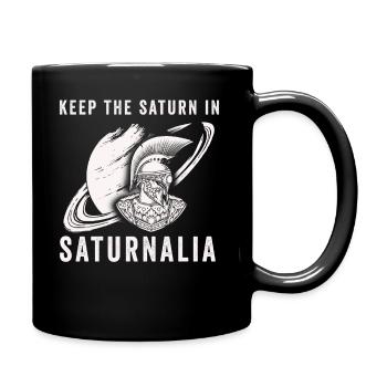 Saturnales Garder Saturne dans l’ancien Empire romain - Mug uni - noir - Droite