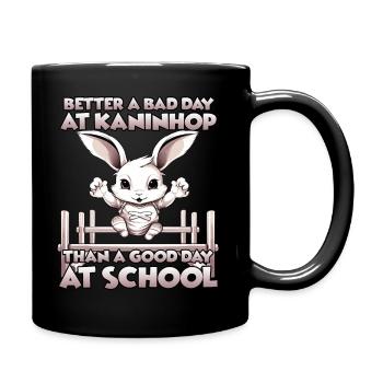 Agility joy Kaninhop gift rabbits fans - Full Colour Mug - black - Right