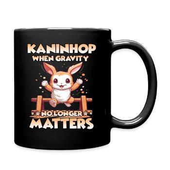 on tour rabbit hop gift - Full Colour Mug - black - Right
