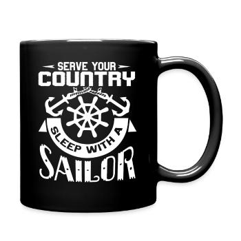 Sailor Sleep With A Sailor - Full Colour Mug - black - Right