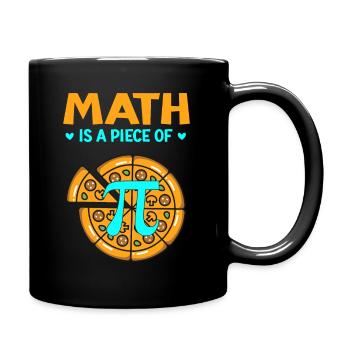 Pi day 3.14 Les mathématiques sont un morceau de pizza Bitcoin Start - Mug uni - noir - Droite