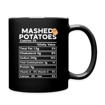 Purée de pommes de terre pour la nutrition familiale de Thanksgiving - Mug uni - noir - Droite