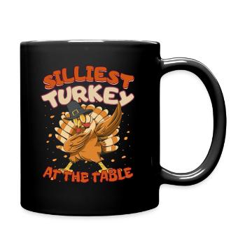 Thanksgiving for Kids Silliest Turkey at the Table - Tasse einfarbig - Schwarz - Rechts