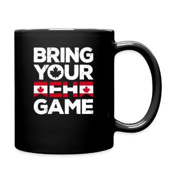 Bringen Sie Ihr Eh Game Canada Flaggensymbol nach Hause Stolz - Tasse einfarbig - Schwarz - Rechts