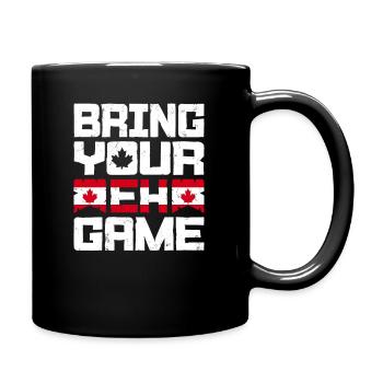 Bringen Sie Ihr Eh Game Canada Flaggensymbol nach Hause Stolz - Tasse einfarbig - Schwarz - Rechts
