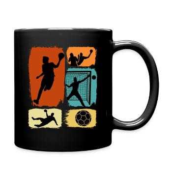 Indoor Sports Handball Player Handball Club Handball - Full Colour Mug - black - Right