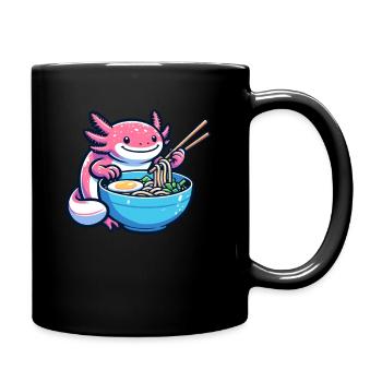Nouilles Axolotl Ramen Amphibian Kawaii Anime - Mug uni - noir - Droite