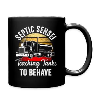 Installateur de système d’égout de pompe de pompe de fosse septique - Mug uni - noir - Droite