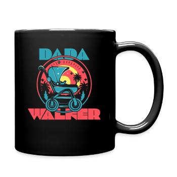 Daddy Dada Kinderwagen Babywalker - Tasse einfarbig - Schwarz - Rechts