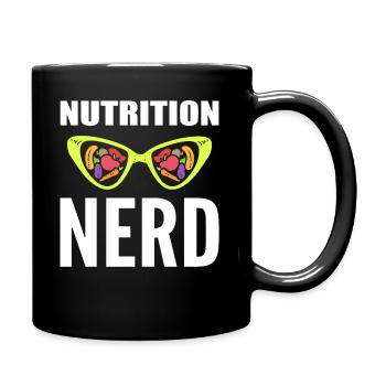 Nutrition Nerd Registrierter Ernährungsberater - Tasse einfarbig - Schwarz - Rechts
