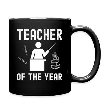 Teacher of the Year - Best Teachers - Full Colour Mug - black - Right