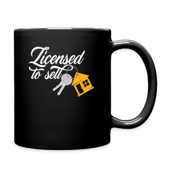 Licensed Real Estate Agent - Full Colour Mug - black - Right