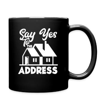 Immobilienmakler Sag Ja - Tasse einfarbig - Schwarz - Rechts