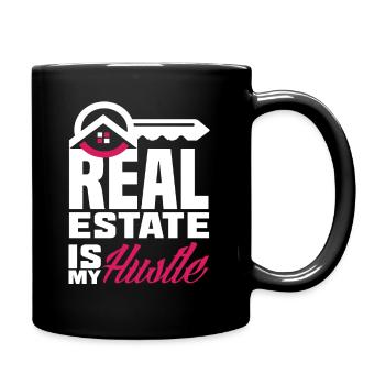 Immobilienmakler Business Job Immobilien - Tasse einfarbig - Schwarz - Rechts