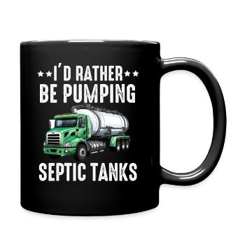 Installateur de système d’égout de pompe de pompe de fosse septique - Mug uni - noir - Droite