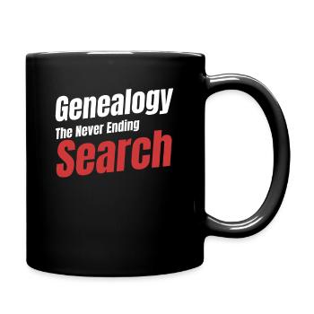 Genealogie Die Unendliche Suche Historiker - Tasse einfarbig - Schwarz - Rechts