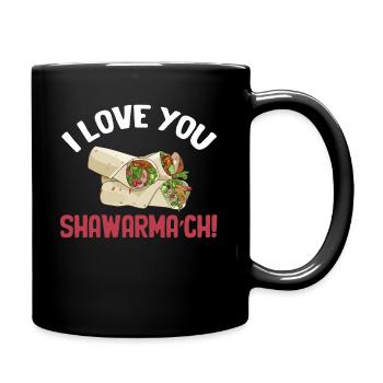Je t’aime, Shawarma’ch ! Döner kebab - Mug uni - noir - Droite
