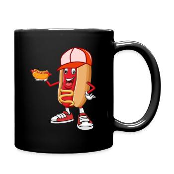 Hot Dog Man - Full Colour Mug - black - Right