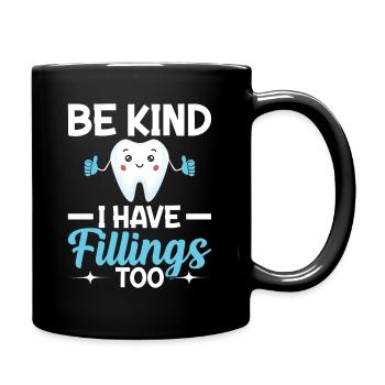 Dentist Dentist Teeth - Full Colour Mug - black - Right