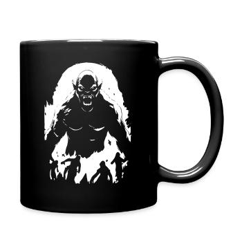 Créature d’horreur apocalyptique semblable à Armageddon - Mug uni - noir - Droite