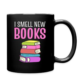 Buchliebhaber Bibliothekar - Tasse einfarbig - Schwarz - Rechts