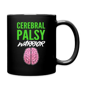 Cerebral Palsy Warrior Genetiker - Tasse einfarbig - Schwarz - Rechts